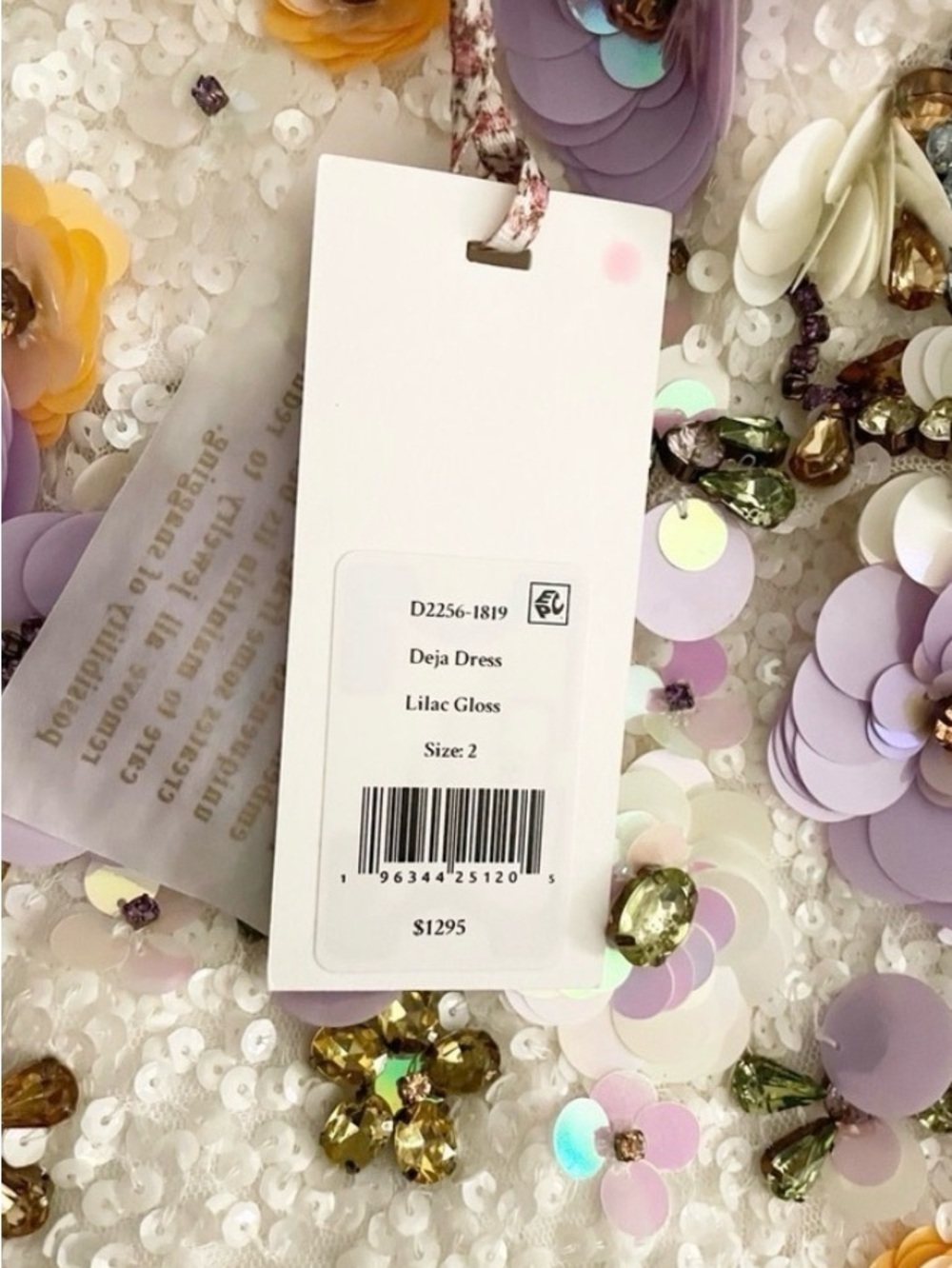 New LoveShackFancy Deja 3D Foral Embellish Dress